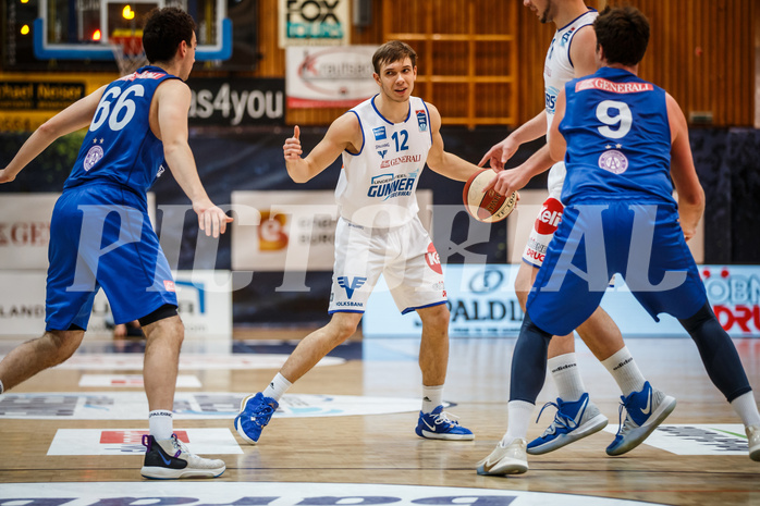 Basketball, bet-at-home Basketball Superliga 2020/21, Grunddurchgang 11. Runde, Oberwart Gunners, Vienna DC Timberwolves, Jonathan Knessl (12)