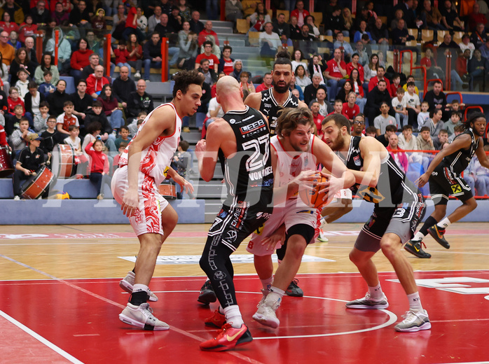 Basketball Superliaga 2024/25, Grunddurchgang 22.Runde Traiskirchen Lions vs. Flyers Wels


