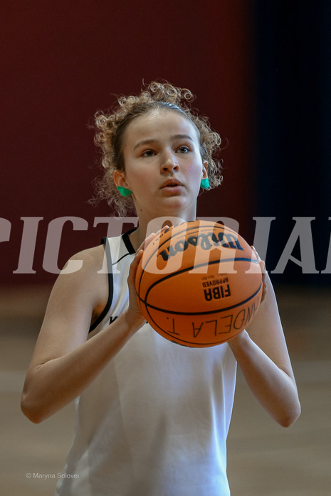 27.04.2025 Österreichischer Basketballverband 2024/25, SLWU16 VF Basket Flames UNION vs. DBB  Basketgirls Wels