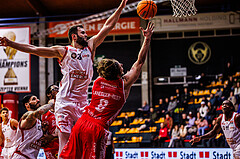 Basketball, Win2Day Superliga 2024/25, Grunddurchgang 13.Runde, BC Vienna, Traiskirchen Lions, Ivan Gavrilovic (23), Moritz Lanegger-Rest (8)