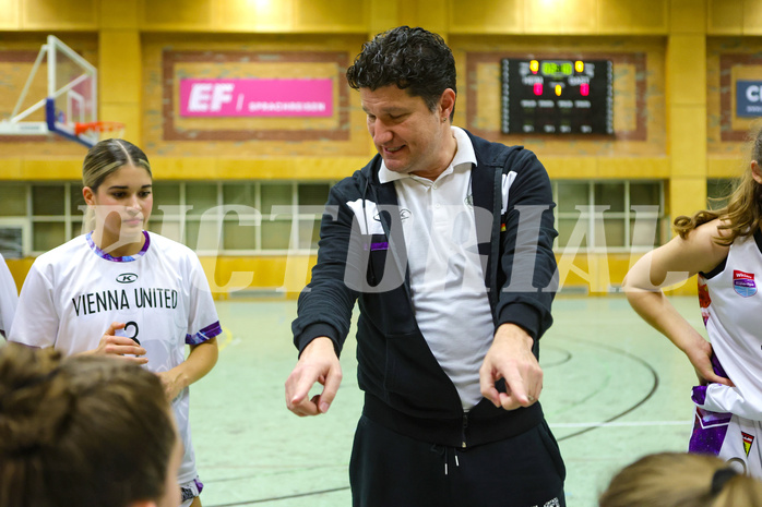 Basketball Damen Superliga 2023/24, Grunddurchgang 10.Runde Vienna United vs. Basket Flames