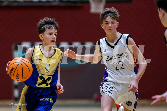 18.01.2025 Österreichischer Basketballverband 2024/25, SLMU14, Vienna United vs. Ubsc Juniors The Castle Gate