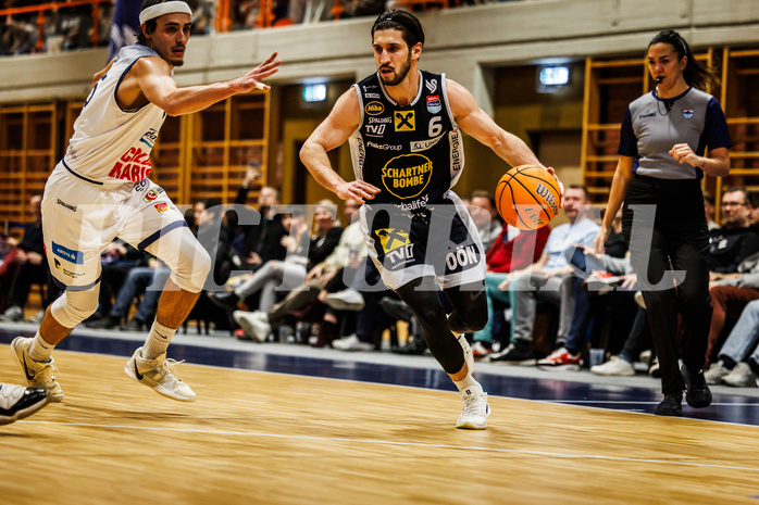 Basketball, win2day Basketball Superliga 2024/25, Grunddurchgang Runde 18, BBC Nord Dragonz, Gmunden Swans, Daniel Friedrich (6)