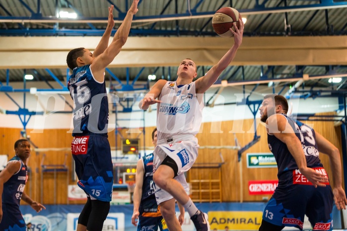 Basketball, ABL 2017/18, Grunddurchgang 15.Runde, Oberwart Gunners, Kapfenberg Bulls, Sebastian Käferle (7)