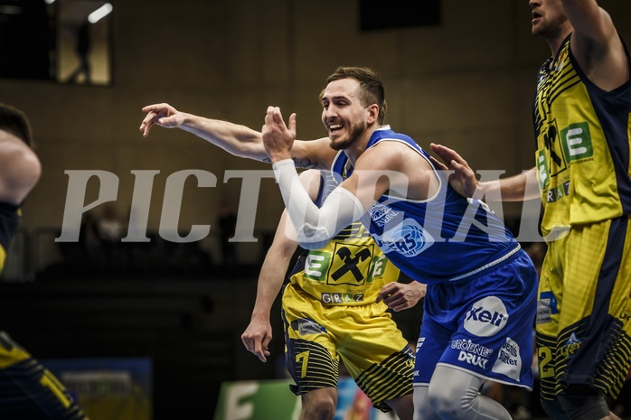 Basketball, ABL 2018/19, Grunddurchgang 36.Runde, UBSC Graz, Oberwart Gunners, Hayden Thomas Lescault (11)