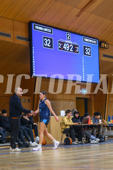 01.12.2024 Österreichischer Basketballverband 2024/25, SLWU19, Vienna United vs. Vienna Timberwolves