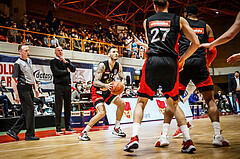 Basketball, Basketball Austria, Cup Final Four 2021/22 
Herren Cupfinale, BC GGMT Vienna, Oberwart Gunners, Ivan Siriscevic (17)