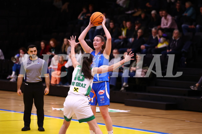 18.11.2023, Graz, Raiffeisen Sportpark, Basketball Damen Superliga 2022/23, Grunddurchgang, 4.Runde, UBI Holding Graz vs. DBB OCS Diamond Ladies Wels ,  