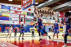 Basketball, Win2Day Superliga 2024/25, 2. Platzierungsrunde, Traiskirchen Lions, Oberwart Gunners, Nelson Haskin (21)