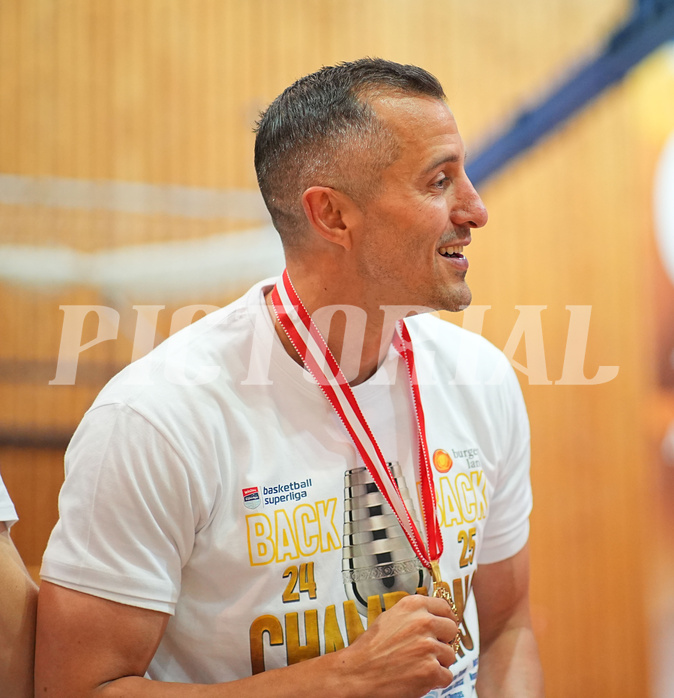 Basketball, Basketball Superliga 2024/25, Playoffs, Finale Spiel 1, Oberwart Gunners vs. BBC Nord Dragonz