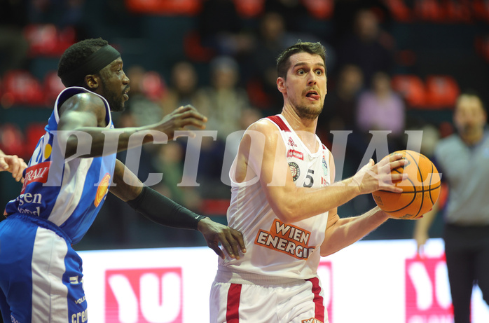 Basketball Superliga 2023/24, Gruunddurchgang 21.Runde BC Vienna vs. Oberwart Gunners