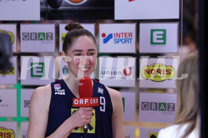 01.04.2024, Graz, Raiffeisen Sportpark, Basketball Damen Superliga 2023/24, Finale, Spiel 2, UBI Holding Graz - SKN St. Pölten Frauen ,  