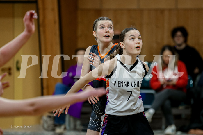 16.02.2025 Österreichischer Basketballverband 2024/25, SLWU16 Vienna United vs Basket Duchess