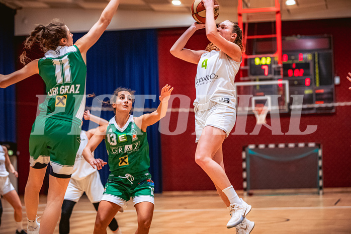 Basketball Austria Damen Cup 2021/22, Cup Viertelfinale Basket Flames vs. UBI Graz
