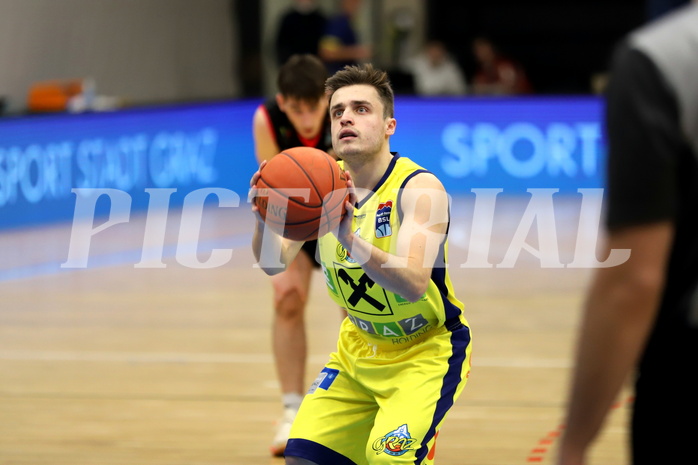 Basketball Superliga 2021/22, Grunddurchgang 13.Runde UBSC Graz vs. Raiffeisen Flyers Wels