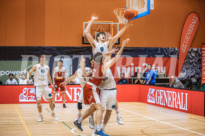 Basketball, Win2Day Superliga 2022/23, 5. Qualifikationsrunde, Vienna Timberwolves, Traiskirchen Lions, Chris Vogt (33)