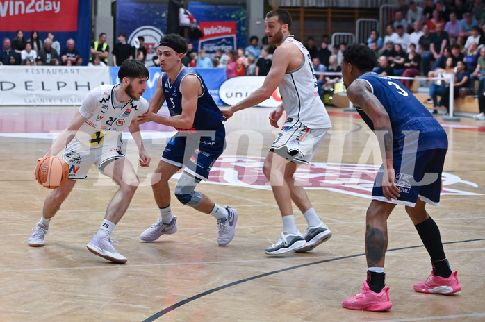 Basketball Superliga 2024/25, Playoff, Viertelfinale Spiel 3, Flyers Wels vs BBC Nord Dragonz,

