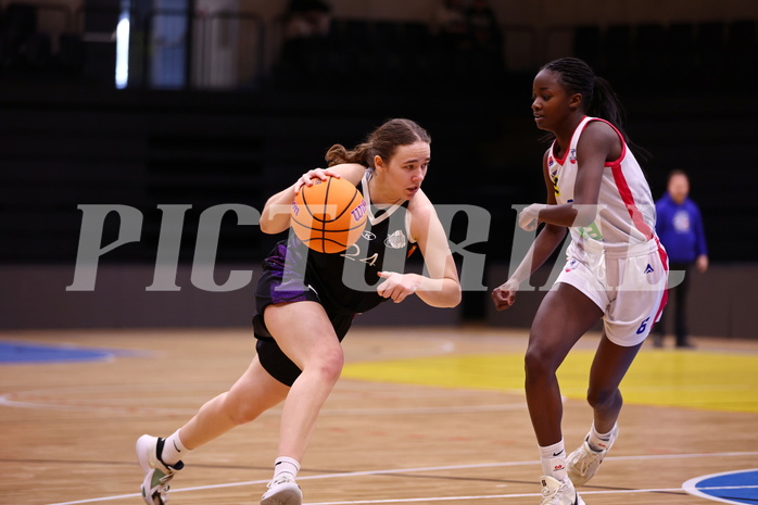02.03.2025, Graz, Raiffeisen Sportpark, Basketball Damen Superliga 2024/25, Grunddurchgang, 14.Runde, UBSC-DBBC Graz - Vienna United,  