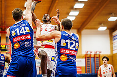 Basketball, win2day Basketball Superliga 2024/25, Grunddurchgang 6.Runde, Traiskirchen Lions, Oberwart Gunners, Cedric Russell (0)