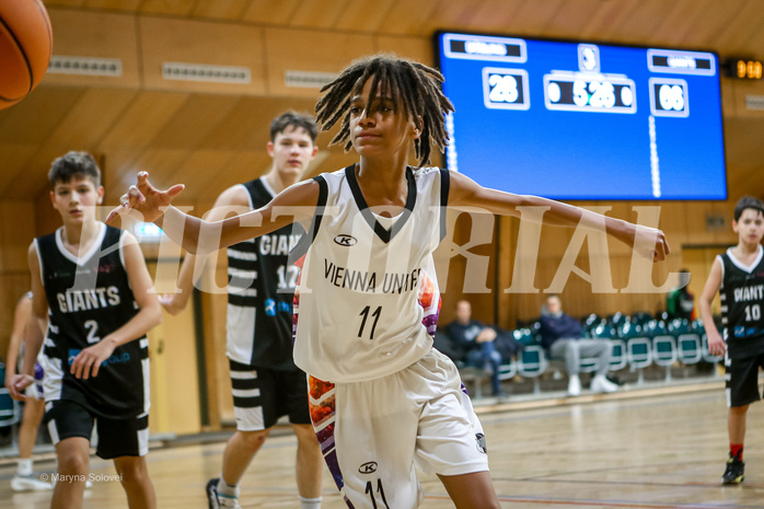 12.01.2025 Österreichischer Basketballverband 2024/25, SLMU14, SU Döbling vs Vienna Giants