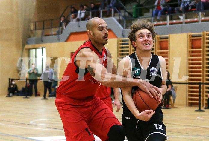 Basketball Zweite Liga 2021/22, Grunddurchgang 12.Runde Mistelbach Mustangs vs. Raiders Tirol


