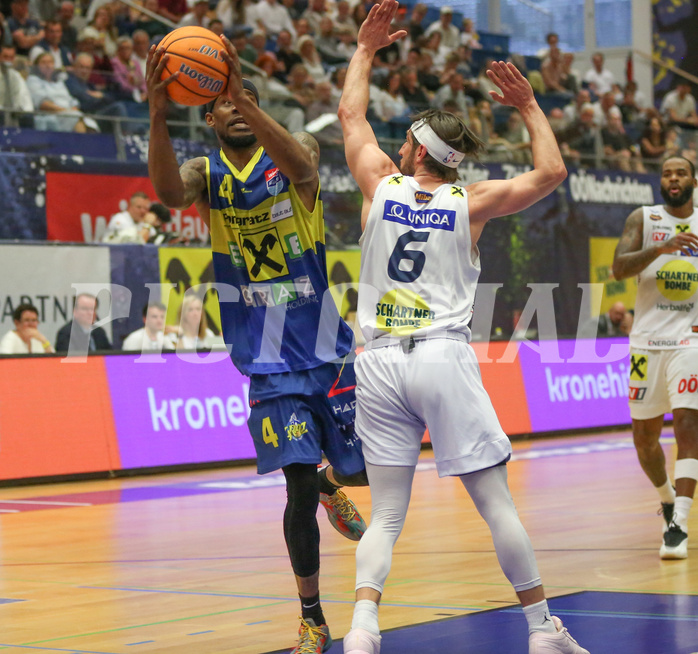 Basketball Superliga 2024/25, Playoffs, Viertelfinale Spiel 1 Gmunden Swans vs. UBSC Graz
