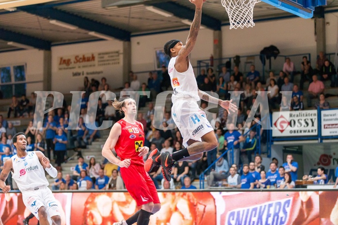 Basketball, ABL 2016/17, Playoff HF Spiel 2, Oberwart Gunners, WBC Wels, Derek Jackson Jr. (6)
