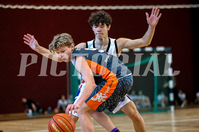 23.03.2025 Österreichischer Basketballverband 2024/25, SLMU16, Post SV Wien vs. Basket Dukes