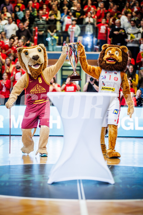 Basketball, Basketball Austria CUP 2023/24, Finale, Traiskirchen Lions, Flyers Wels, feature, Pokal