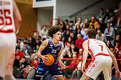Basketball, win2day Basketball Superliga 2024/25, Grunddurchgang 20.Runde, Traiskirchen Lions, BBC Nord Dragonz, Lukas Hahn (25)