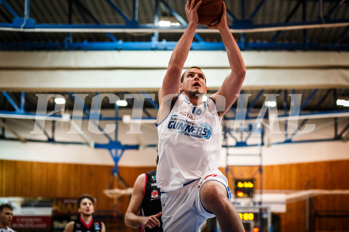 Basketball, bet-at-home Basketball Superliga 2021/22, Grunddurchgang Runde 9, Oberwart Gunners, Flyers Wels, Renato Poljak (16)