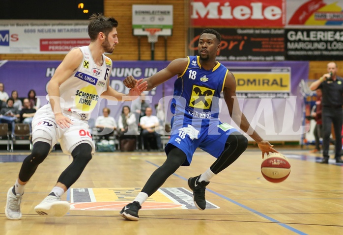 Basketball ABL 2017/18, Grunddurchgang 24.Runde Gmunden Swans vs. UBSC Graz