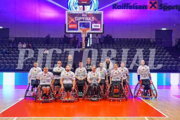 Basketball Austria Cup 2025, Final Four, Rollstuhl BB Cup Finale,  Flinkstones Graz vs Sitting Bulls Klosterneuburg


