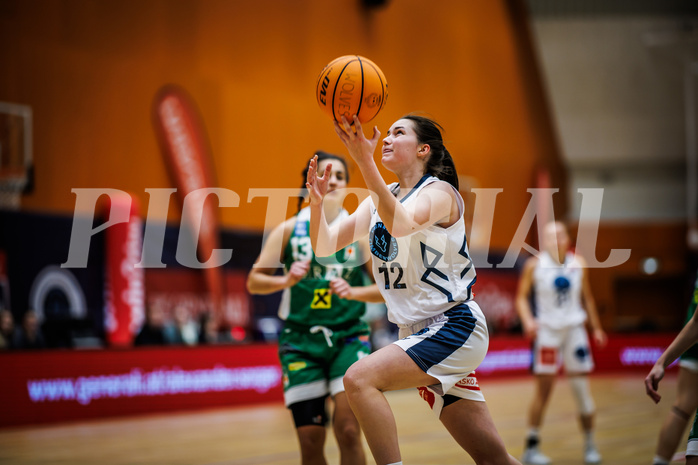 Basketball, Win2Day Basketball Damen Superliga 2023/24, Grunddurchgang 8.Runde, Vienna Timberwolves, UBI Graz, Lilian Schwarzenecker (12)
