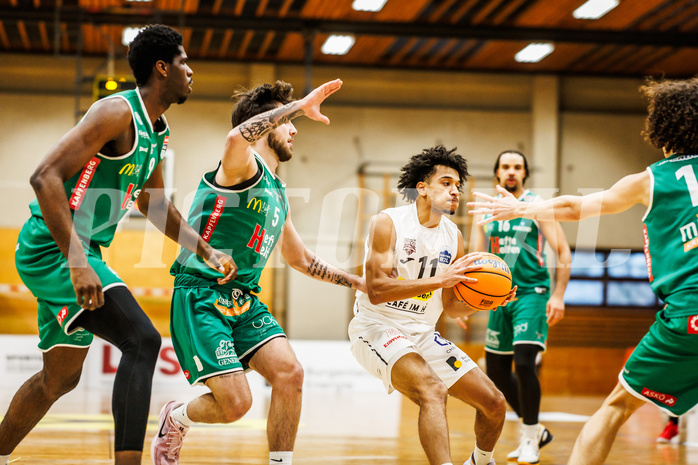Basketball, Basketball Zweite Liga 2024/25, Grunddurchgang 19.Runde, Mattersburg Rocks, Future Team Steiermark, Yann Grandperret (11)