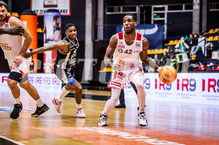 Basketball, win2day Basketball Superliga 2023/24, Grunddurchgang 12.Runde, BC Vienna, Kapfenberg Bulls, Demarkus Stuckey Jr. (42)