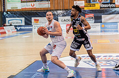 Basketball, Basketball Superliga 2022/23, 1. Platzierungsrunde, Oberwart Gunners, Gmunden Swans, 