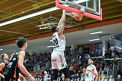 Basketball, Superliga 2023/24, Grunddurchgang 15. Runde, Flyers Wels vs. Fürstenfeld Panthers,