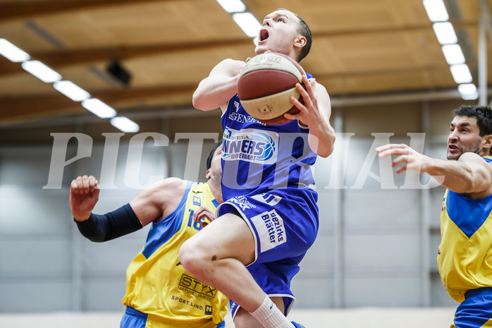 Basketball, Admiral Basketball Superliga 2019/20, Grunddurchgang 15.Runde, SKN St. Pölten Basketball, Oberwart Gunners, Sebastian Käferle (7)
