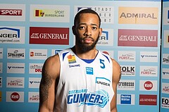Basketball, ABL 2017/18, Teampictures, Oberwart Gunners, , Louis Dabney Jr. (5)