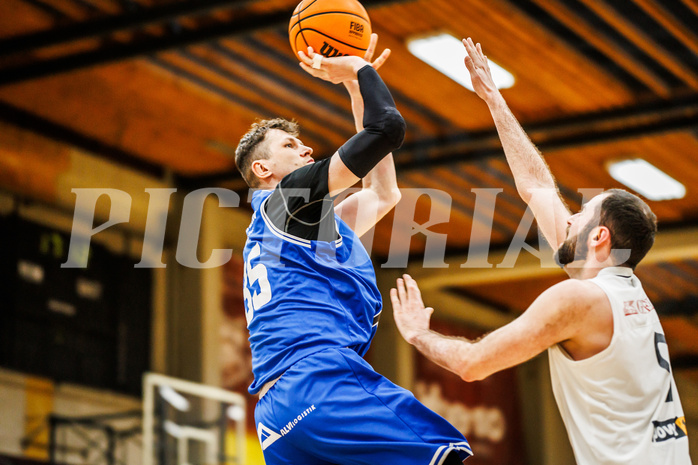 Basketball, Basketball Zweite Liga 2023/24, Viertelfinale Spiel 2, Mattersburg Rocks, Kufstein Towers, Justin Sedlak (35)