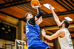 Basketball, Basketball Zweite Liga 2023/24, Viertelfinale Spiel 2, Mattersburg Rocks, Kufstein Towers, Justin Sedlak (35)