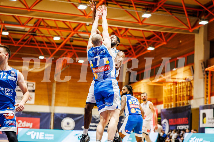 Basketball, win2day Basketball Superliga 2023/224, Grunddurchgang Runde 16, BBC Nord Dragonz, Oberwart Gunners, Austen Awosika (10)
