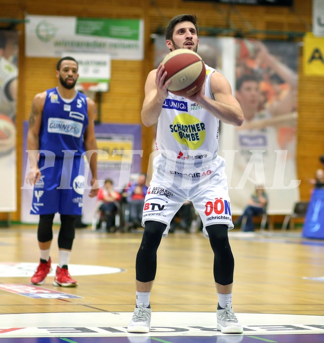 Basketball ABL 2017/18, Grunddurchgang 22.Runde Gmunden Swans vs. Oberwart Gunners