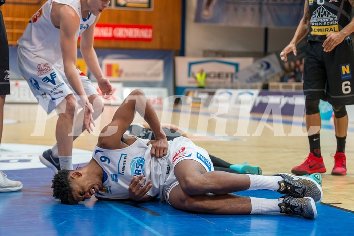 Basketball, ABL 2017/18, Grunddurchgang 23.Runde, Oberwart Gunners, Traiskirchen Lions, Gregg Denzel (9)