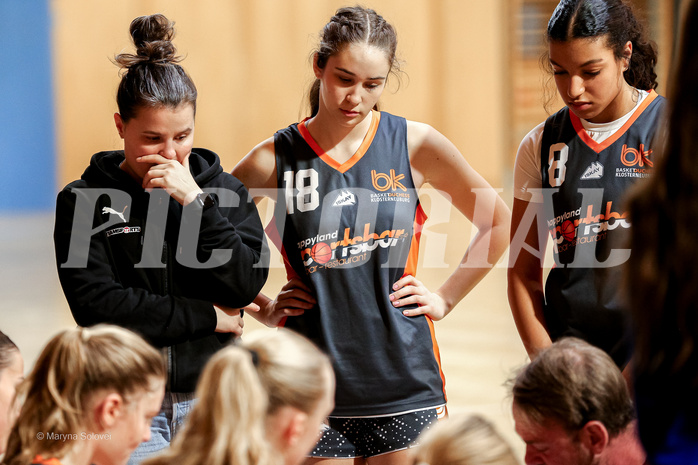 22.02.2025 Österreichischer Basketballverband 2024/25, SLWU19 Basket Flames UNION vs Basket Duchess