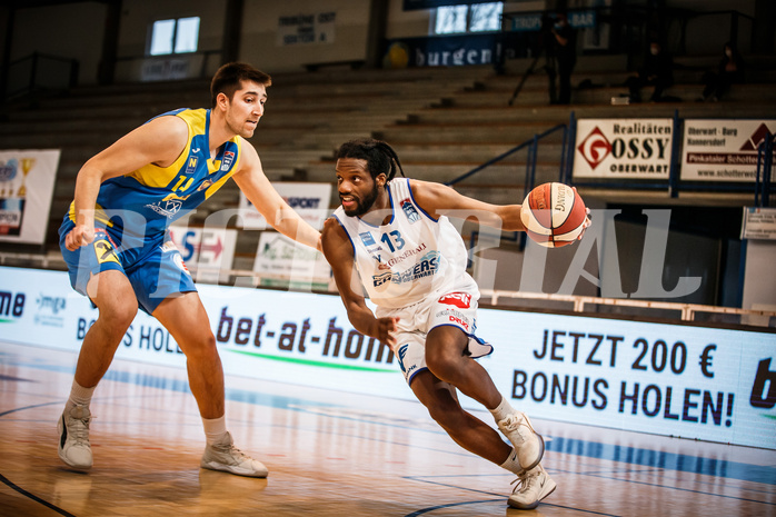 Basketball, bet-at-home Basketball Superliga 2020/21, Viertelfinale Spiel 3, Oberwart Gunners, SKN St. Pölten, Quincy Diggs (13)