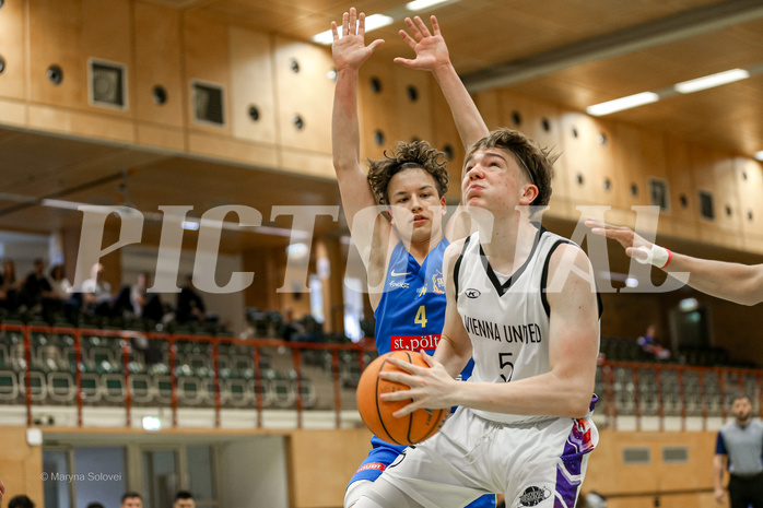 27.04.2025 Österreichischer Basketballverband 2024/25, SLMU16, VF Vienna United vs. SKN St. Pölten