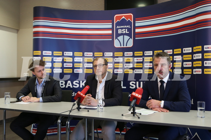 Basketball Superliga 2019/20, Pressekonferenz vs. 



