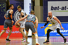 Basketball Superliga 2020/21, Grunddurchgang 18. Runde Flyers Wels vs. Klosterneuburg Dukes, Alex Laurent (17), Christian Von Fintel (27),